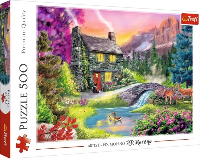 Puzzle 500 kusů - Horská idyla