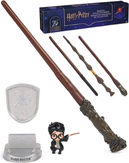 Spin master Harry Potter 25 years of magic sběratelská kouzelnická hůlka s překvapením - 1 kus