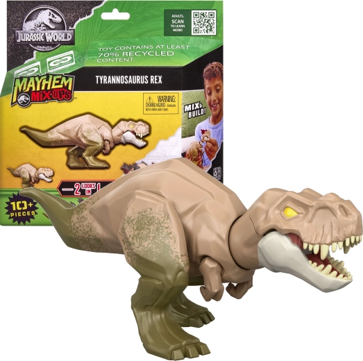Jurassic World Mayhem Mix-Ups Tyrannosaurus Rex 2 v 1