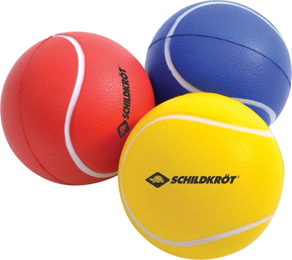 Schildkröt barevné pěnové míčky na softball 7 cm (3 ks)