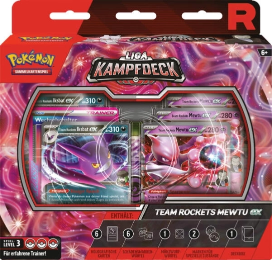 Pokémon TCG liga bojový balíček Team Rocket's Mewtwo-ex