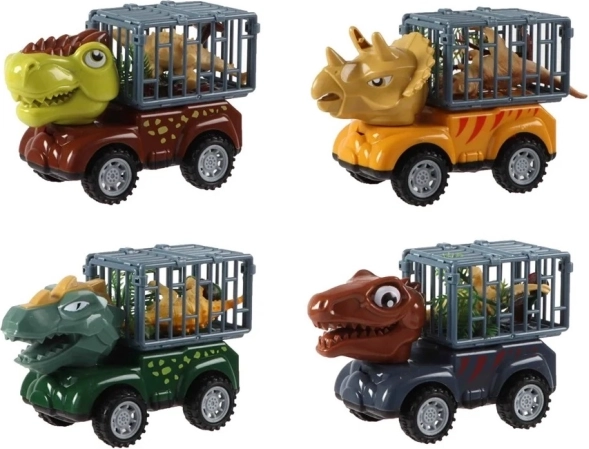 Auto na setrvačník Dinosaurus s figurkou