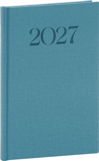 Notique týdenní diář Biella 2027 modrý 15 × 21 cm