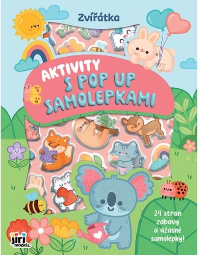 Aktivity s pop-up samolepkami roztomilá zvířátka