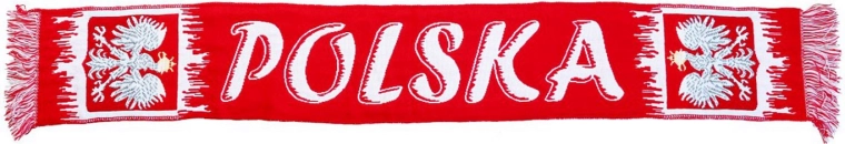 Fanouškovská šála Polska 130 cm