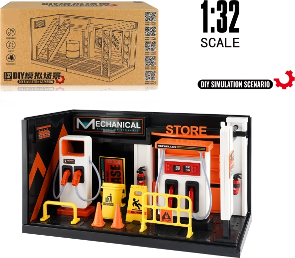 Model čerpací a nabíjecí stanice 1:32 – kovové provedení