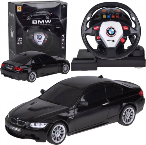 RC auto s volantem BMW M3 1:24 – zábavné dálkově ovládané sportovní auto pro děti