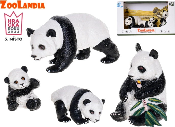 Zoolandia panda rodinka – figurky do krabičky