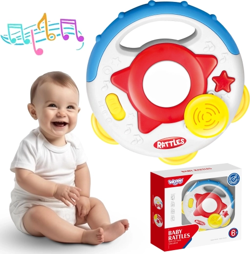 woopie baby interaktivní tamburína pro miminka
