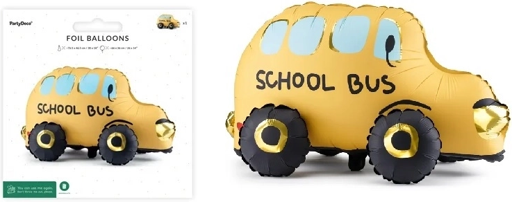 Stojící fóliový balónek Autobus 66 × 36 cm (mix)