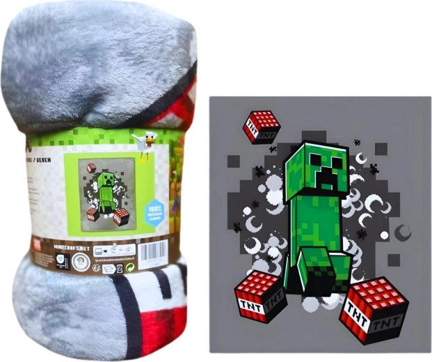 Xxl flísová deka Minecraft de lux