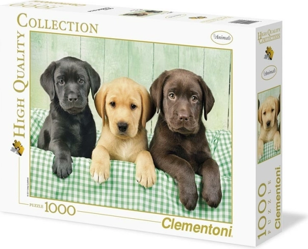 Puzzle 1000 dílků Tři Labradoři