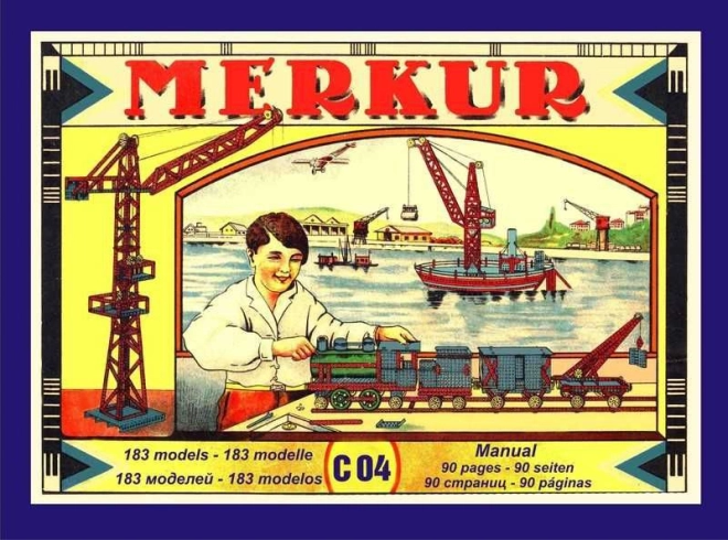Kovová stavebnice MERKUR classic – 183 modelů