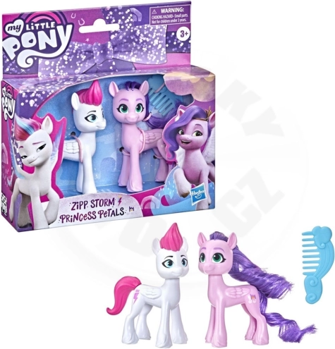 My Little Pony sada koníků Zipp Storm a Princess Petals BFF Adventure