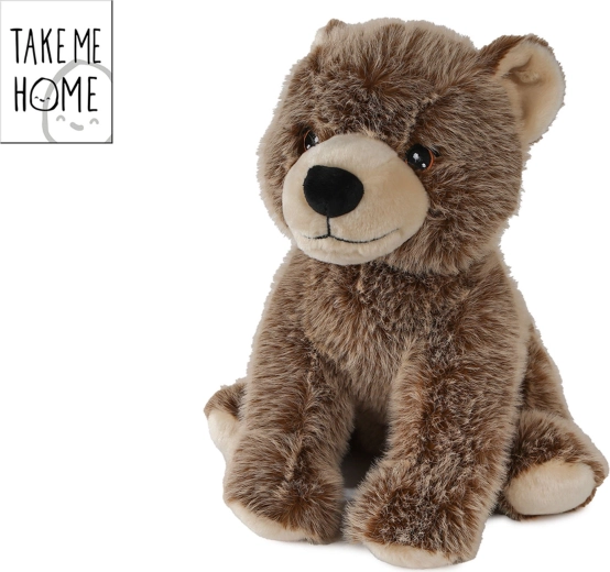Sedící plyšový medvěd Take Me Home 30 cm
