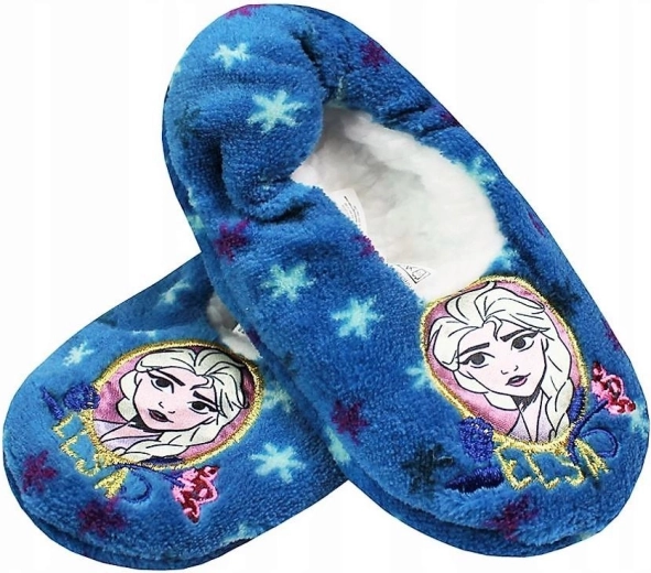 Bačkory Frozen Elsa – modré s protiskluzem – Velikost: 25-26