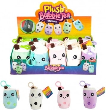 Plyšový přívěsek Bubble Tea s klipem