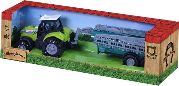 Traktor se zvukem a světlem s kropicí cisternou – moje malá farma