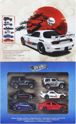 Hot Wheels silver series Streets of Japan – sada angličáků 1:64