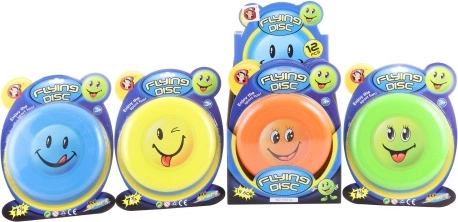 Létající talíř s usměvavou tváří 19 cm