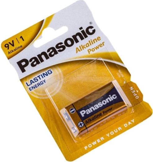 Alkalická baterie Panasonic 9V (6LR61) - 1 kus