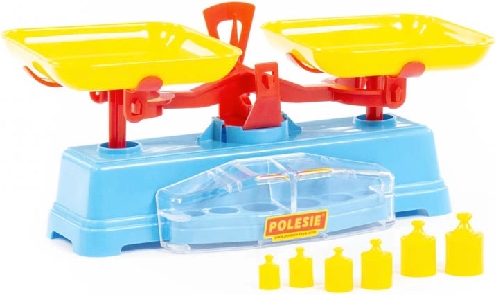 Dětská váha se závažími POLESIE, plastová, 28 cm