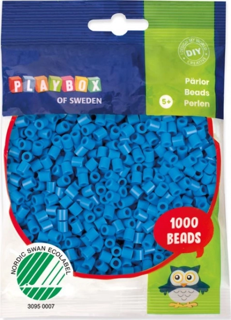 Zažehlovací korálky Playbox - modré 1000 ks