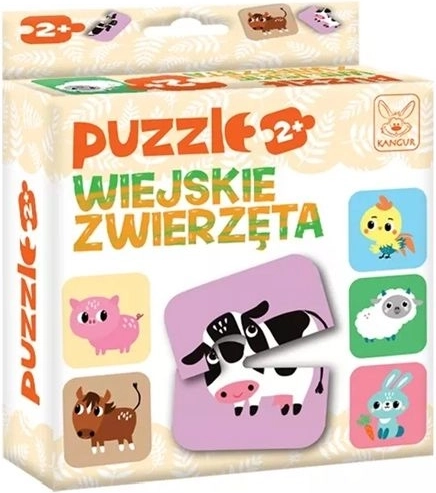 Puzzle venkovská zvířátka 2+
