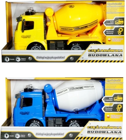 Stavební auto s polským zvukovým modulem - 1 kus