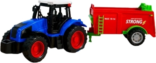 Traktor se zemědělským strojem