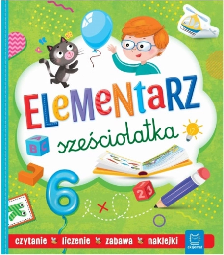 Elementář pro šestileté děti – čtení, počítání a zábava s nálepkami