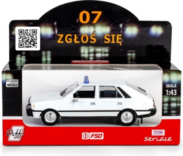 Polský policejní vůz POLONEZ 07 zgłoś się 1:43 kovový model
