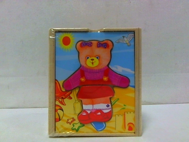 Dromader dřevěné puzzle Malý medvídek