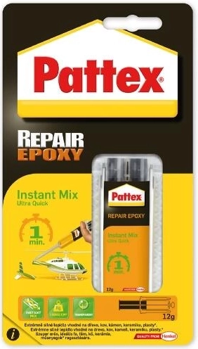 Epoxidové lepidlo PATTEX Repair Universal 12 g – rychlé vytvrzení 1 minuta