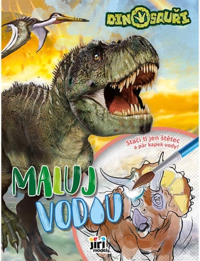 Maluj vodou A4 dinosauři