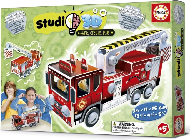 Studio 3D model hasičské vozidlo EDUCA