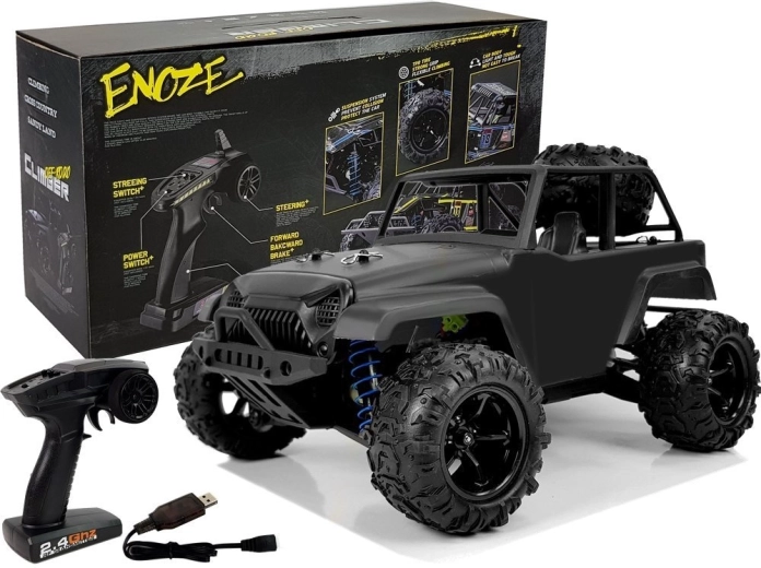 Terénní RC auto ENOZE 1:18 černé (až 40 km/h)