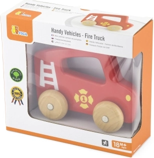 Dřevěné hasičské auto pro děti