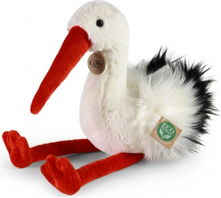 RAPPA plyšový čáp 39 cm eco-friendly