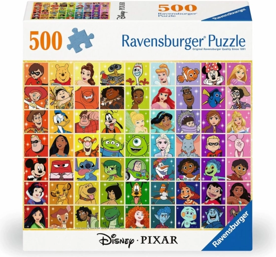Ravensburger puzzle Disney: postavičky 500 dílků