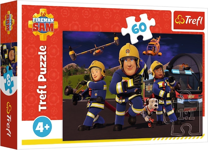 Puzzle 60 dílků hrdina v uniformě – Požárník Sam