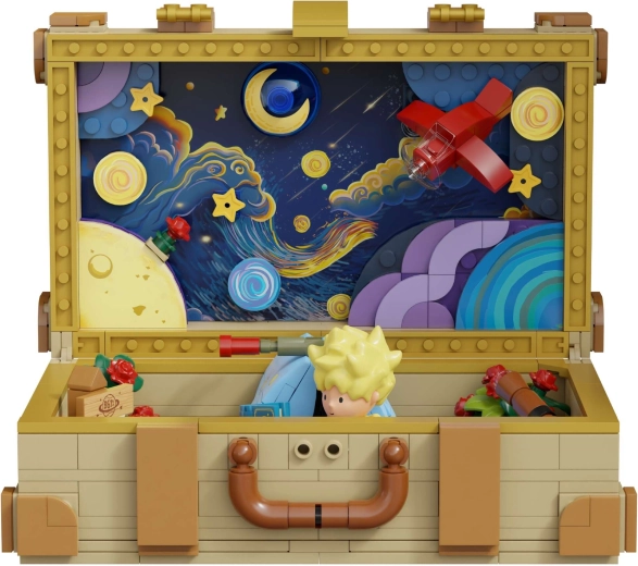 Otevírací kufřík s hvězdnou scénou