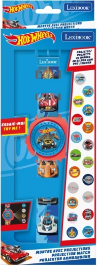 Digitální promítací hodinky HOT WHEELS od Lexibook s 20 obrázky