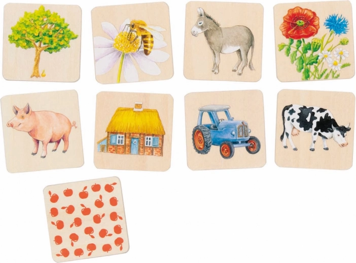 Dřevěné pexeso Venkov od GOKI