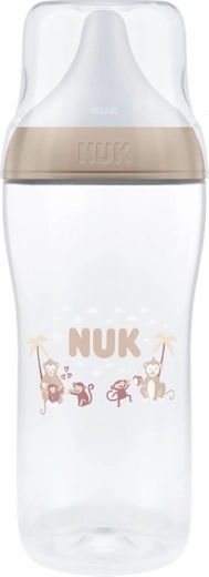 Kojenecká láhev NUK Perfect Match s kontrolou teploty XL monkey 360 ml