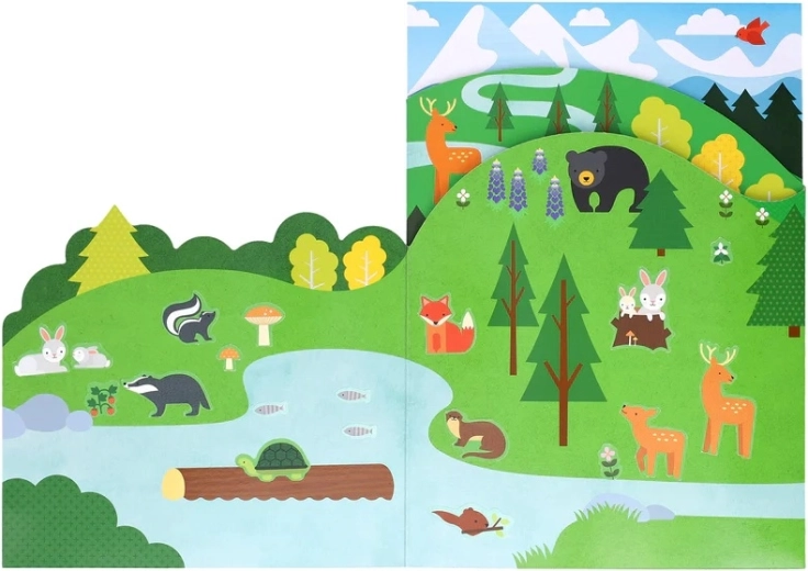 Rozkládací lesní scéna pro příběhy bez hranic