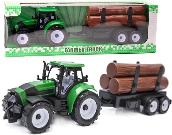Traktor s přívěsem - 1 kus