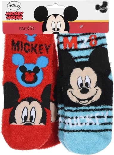 Dětské hřejivé ponožky Mickey Mouse, 2 páry – Velikost: 23-26