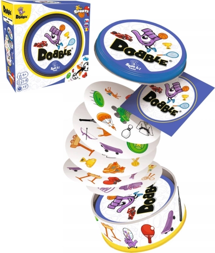 Asmodee Dobble Sport – postřehová společenská hra v plechové krabičce