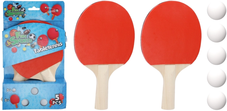 Sada pálek na stolní tenis se 3 míčky